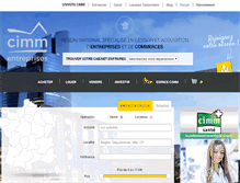 Tablet Screenshot of entreprises.cimm-immobilier.fr